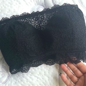 Black lace bralette